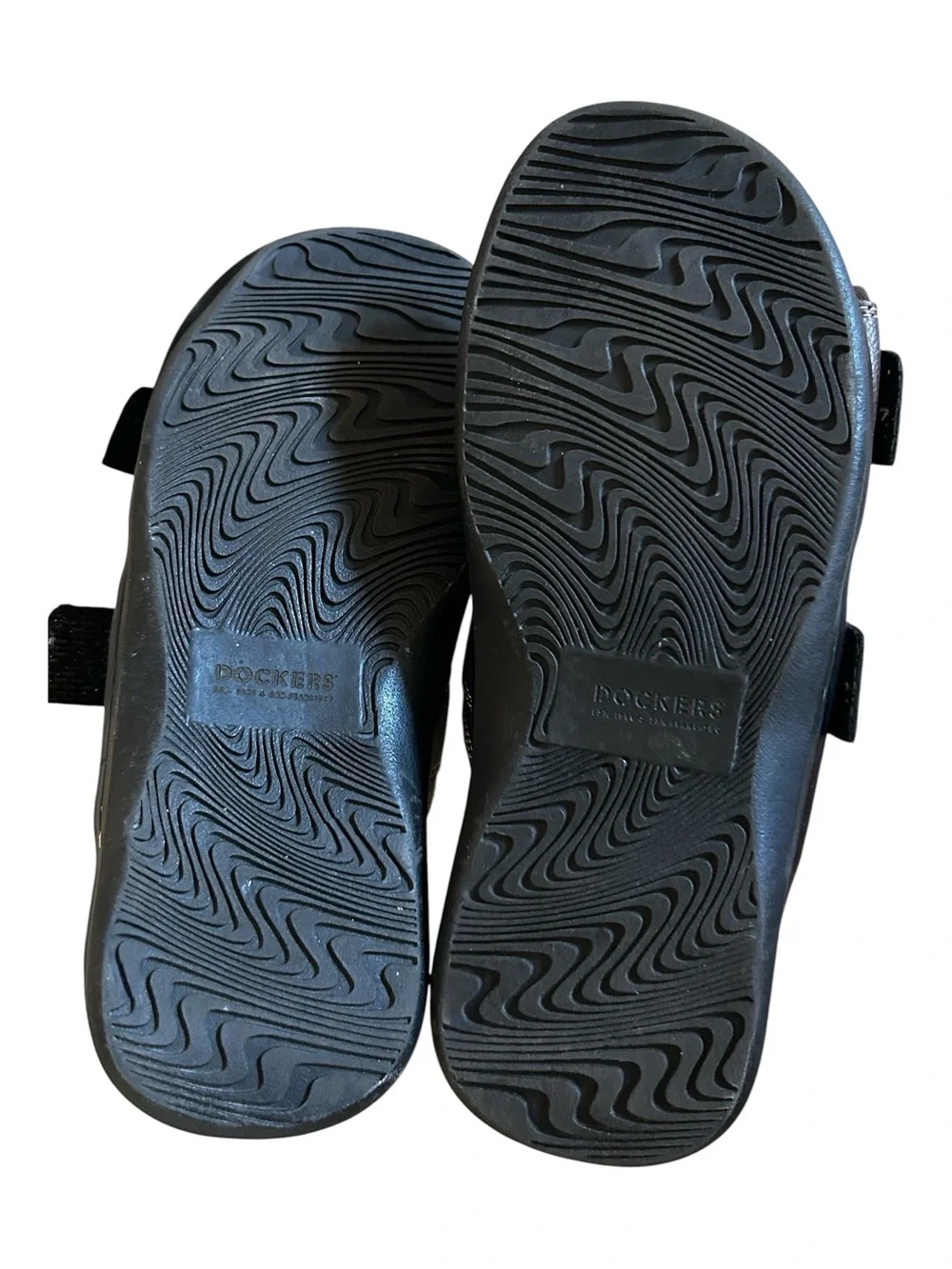 Dockers Men’s DELRAY Brown Double-Buckle Memory Foam Slide Sandals